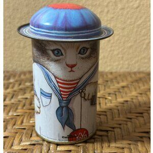 Vintage 1985 B. Shackman & Co. Tin Toy Yo-Yo Cat Design